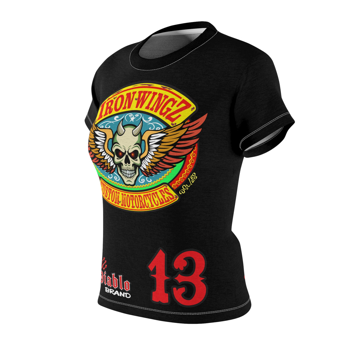 Women's Cut IronWingZ Custom Motorcycles Graphic Tee — HiviZ Graphics