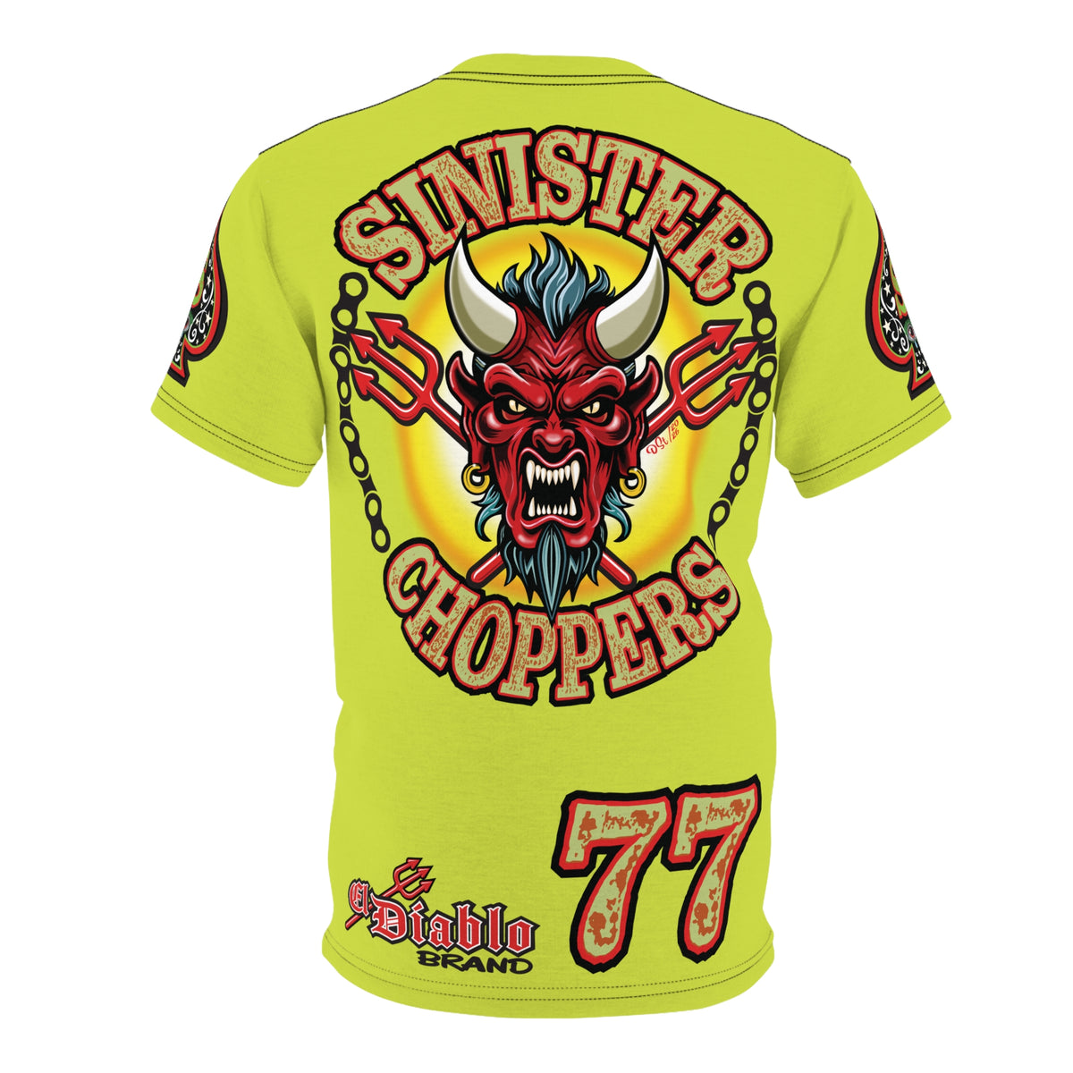 VERY Special Sinister Choppers BIG D HIVIZ SUPER TEE— Ride Cool Look Cool in our Best Super Tee