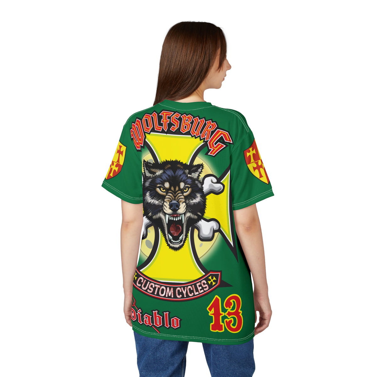 Wolfsburg Custom Cycles HiViz High Comfort Motorcycle Riders Super Tee