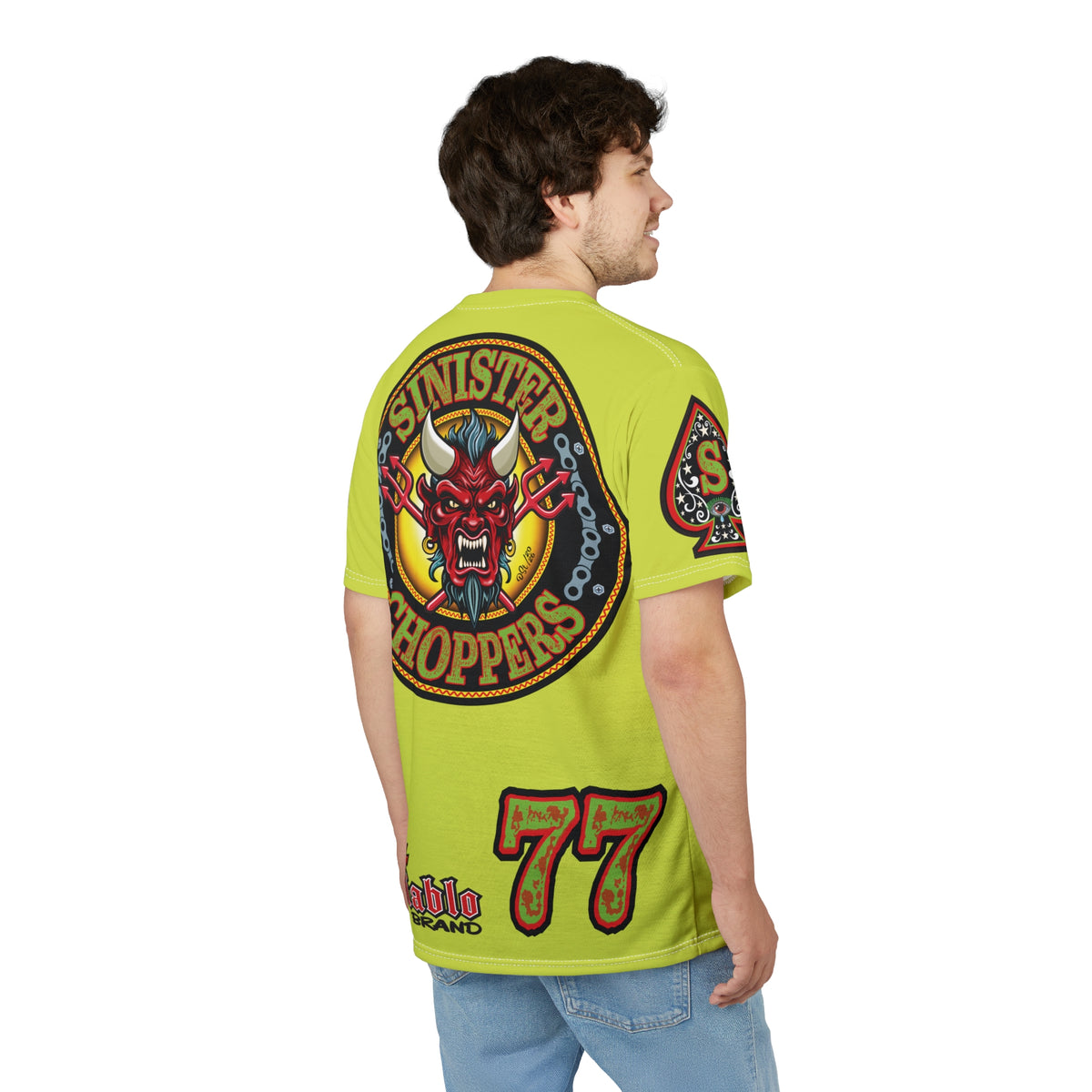 VERY Special Sinister Choppers BIG D HIVIZ Super TEE— Ride Cool Look Cool in our Best Super Tee