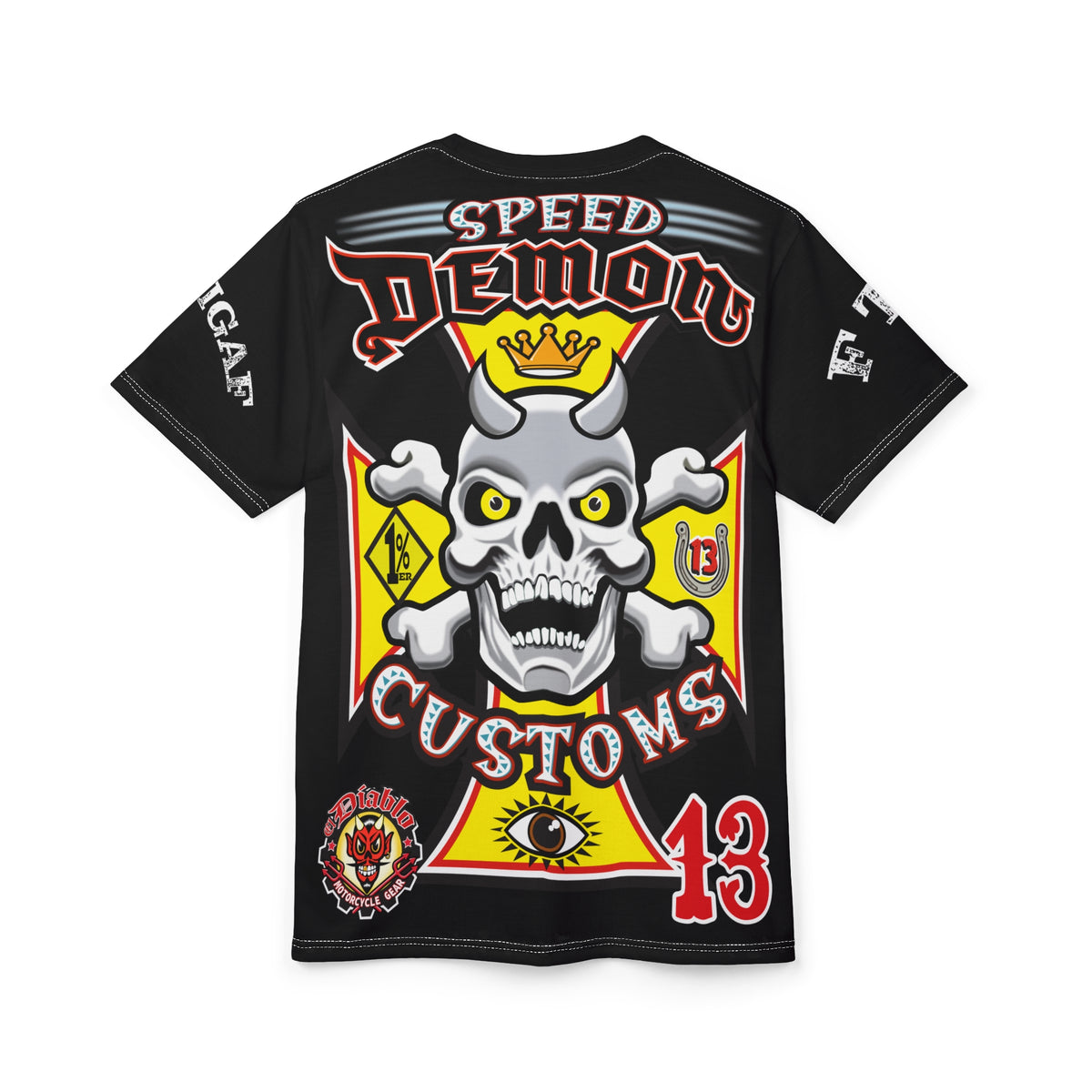 Speed Demon Customs HiViz BadAss Motorcycle Riding Super T