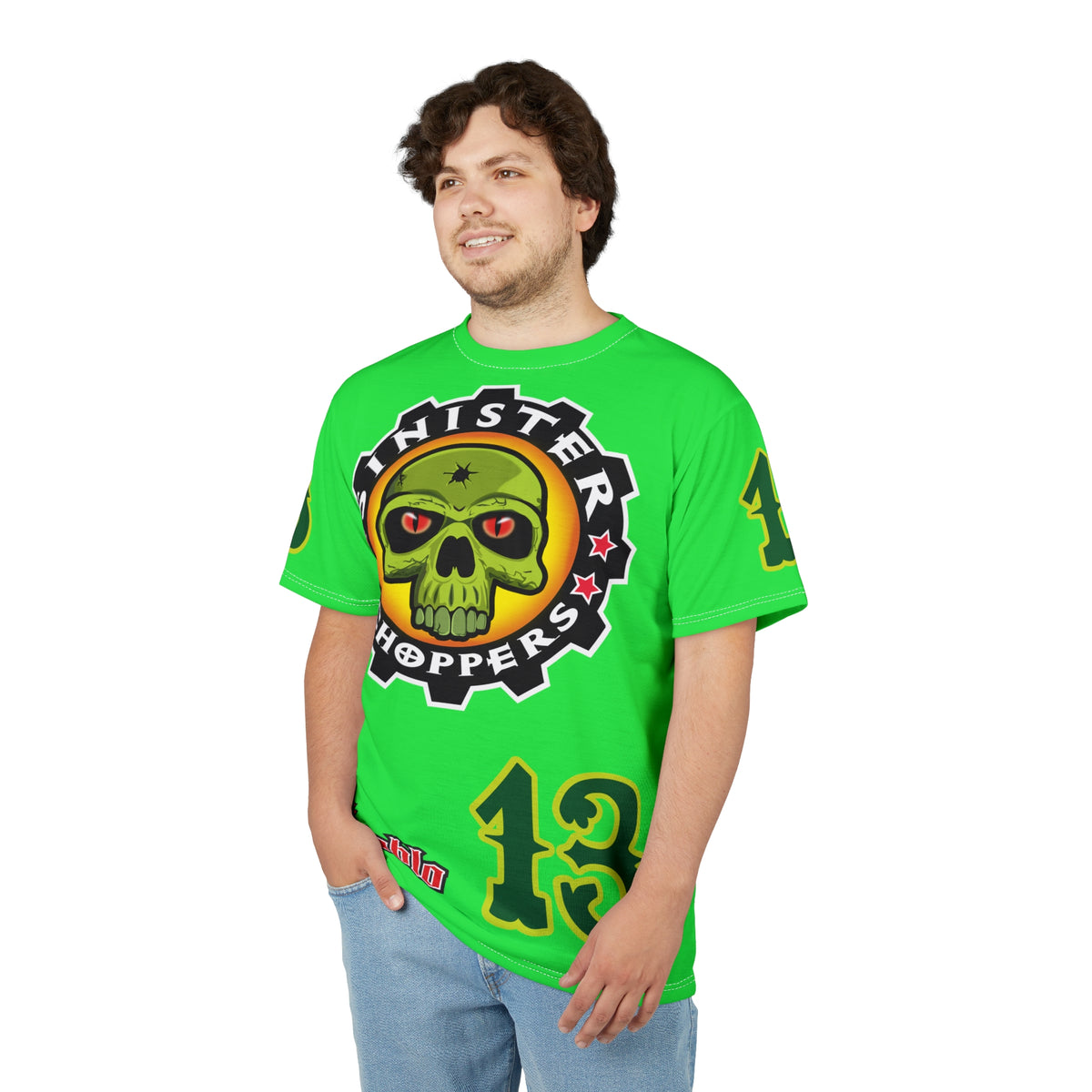 Very Special Sinister Choppers HiViz Motorcycle Riders Super Tee