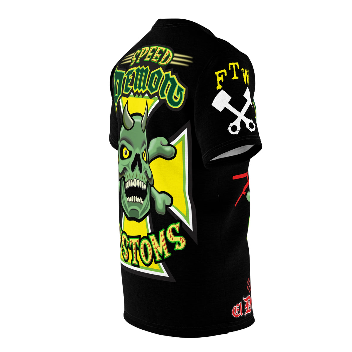 Speed Demon Customs HiViz Biker Riding Tee, Must Have Cruising Super Tee