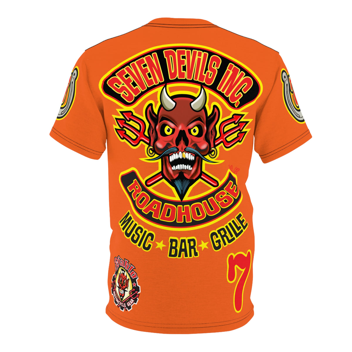 Seven Devils Inc. Roadhouse Graphic Tee - Motorcycle Custom Riding Super Tee