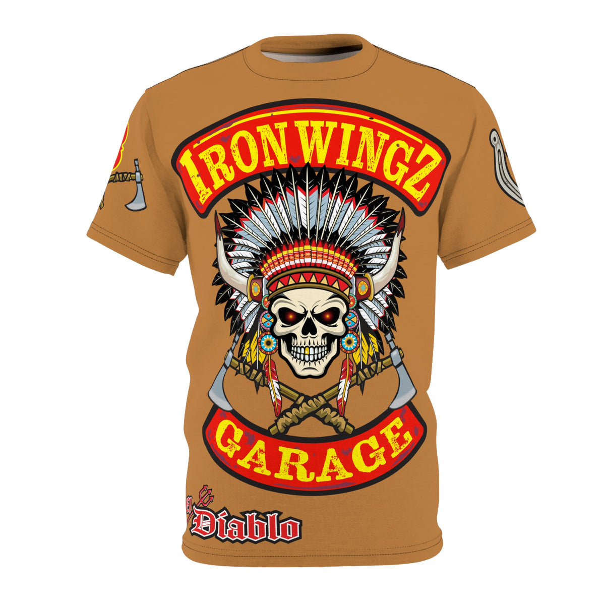 Iron Wingz Garage HiViZ Motorcycle Rider Super Tee