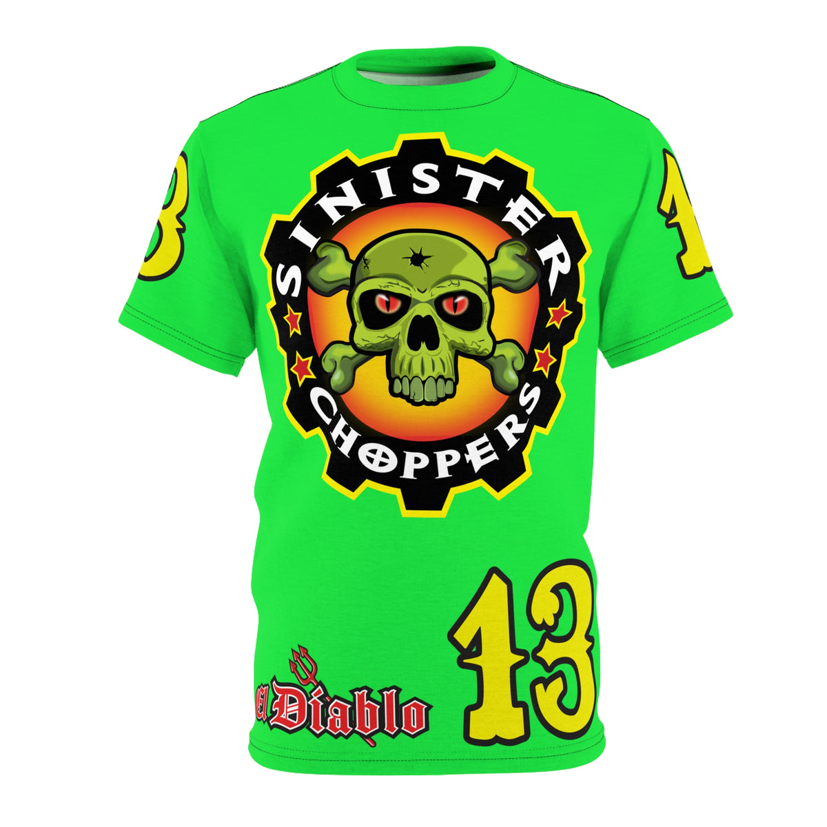 Very Special Sinister Choppers HiViZ Super Tee - Spectacular Custom Motorcycle Riding Gear