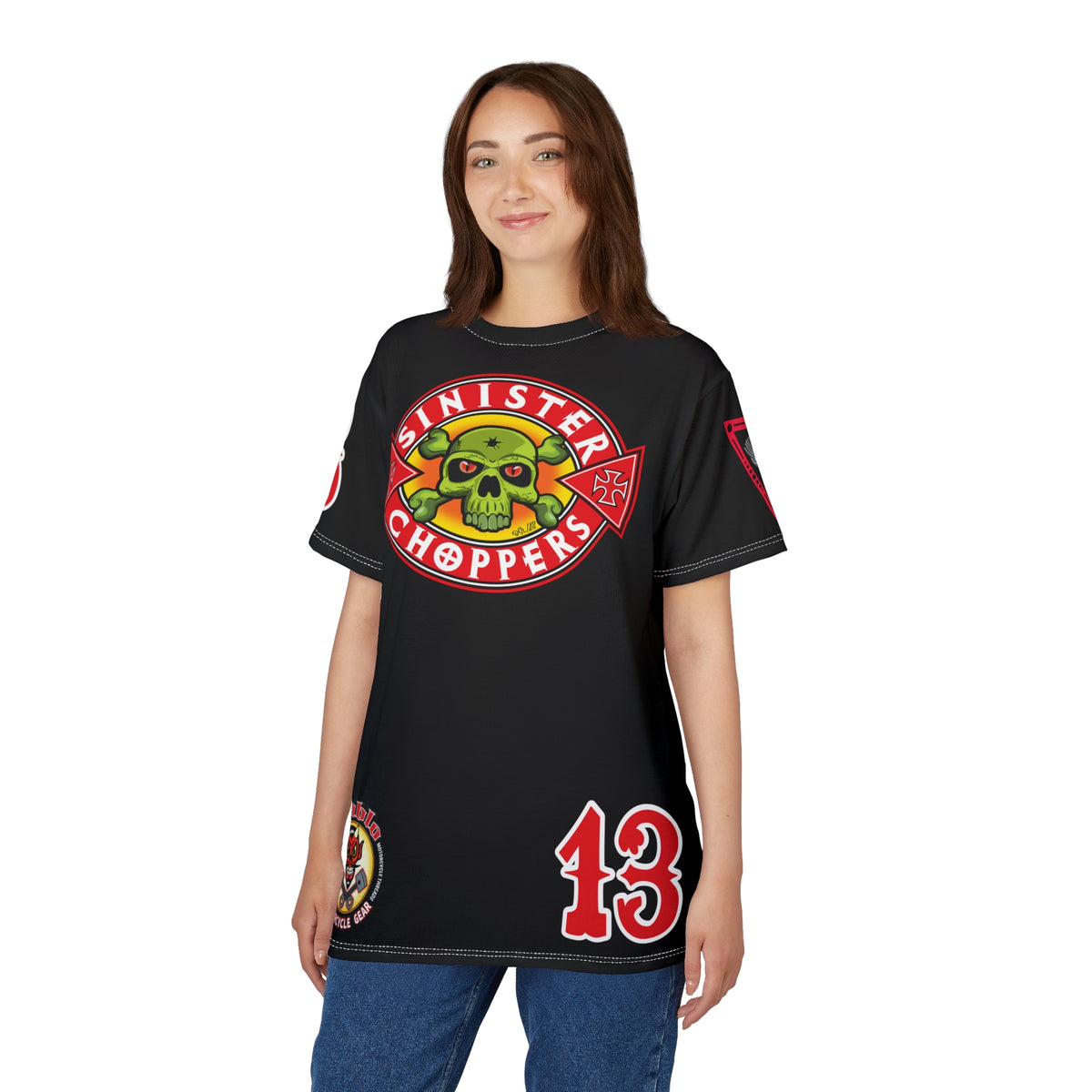 SRT Sinister Choppers  Super Tee - Clean, Beautiful, Design - Outrageous Biker Gear