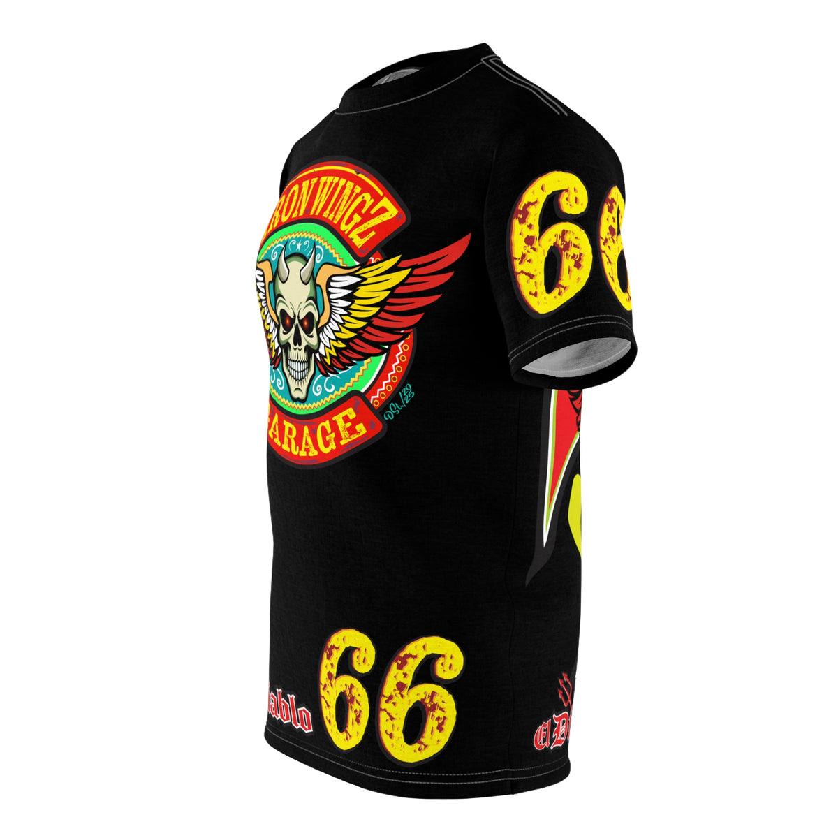 Iron Wingz Garage HiViz Super T - Hardcore Motorcycle Riders Cut