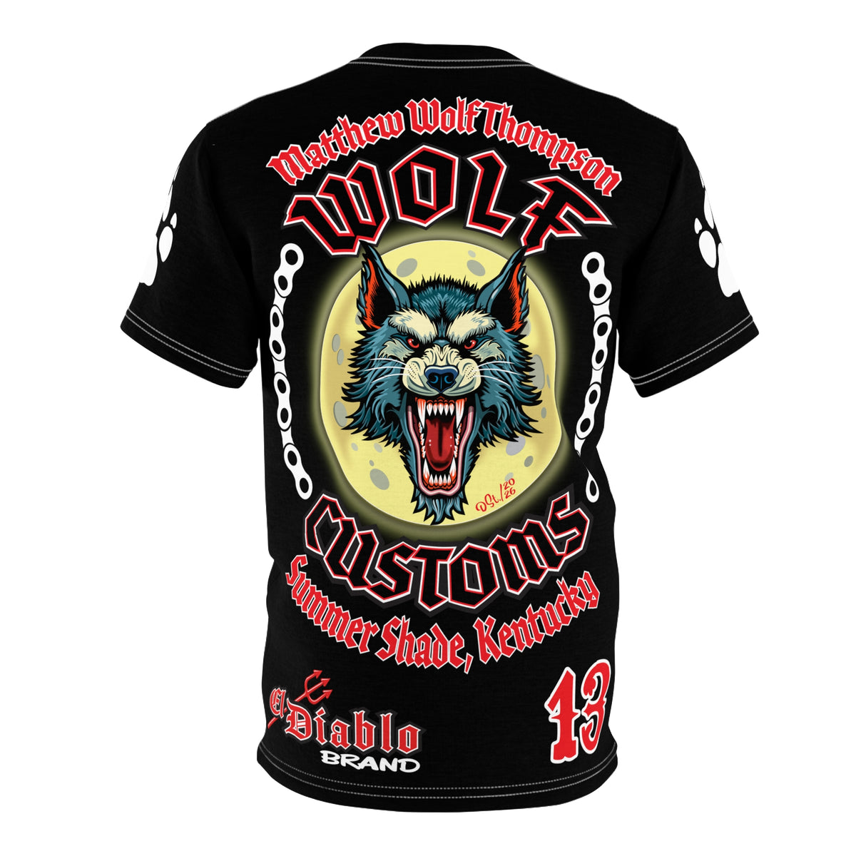 Copy of MWT Wolf Custom Motorcycles Super Tee — Viciously Cool High Performance Motorcycle Riding Shirt