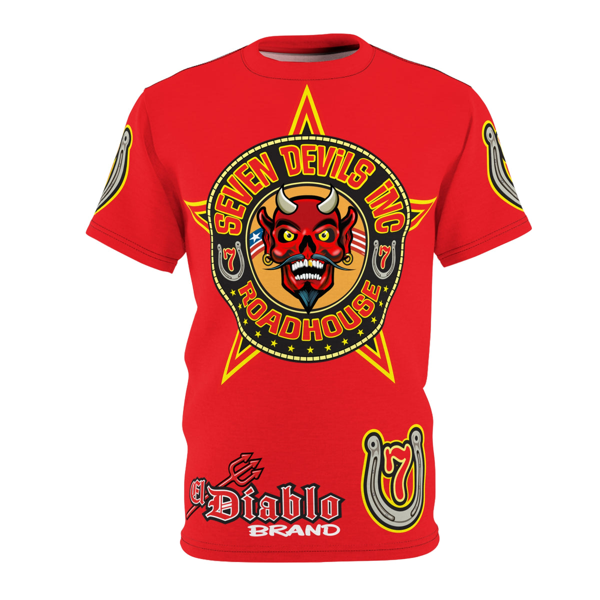 Seven Devils Inc. Roadhouse HiViz Graphic Tee - Motorcycle Custom Riding Super Tee