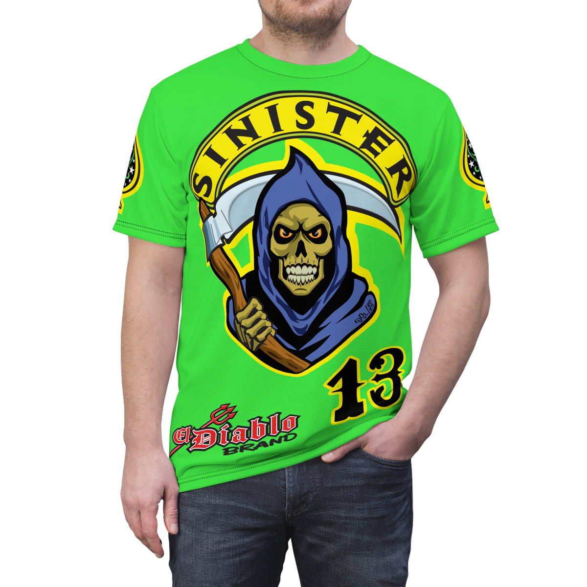 VERY SPECIAL  Sinister Choppers Custom Motorcycles - Custom  HiViZ LUMINA  Super Riding Tee - High Performance Riding Wear