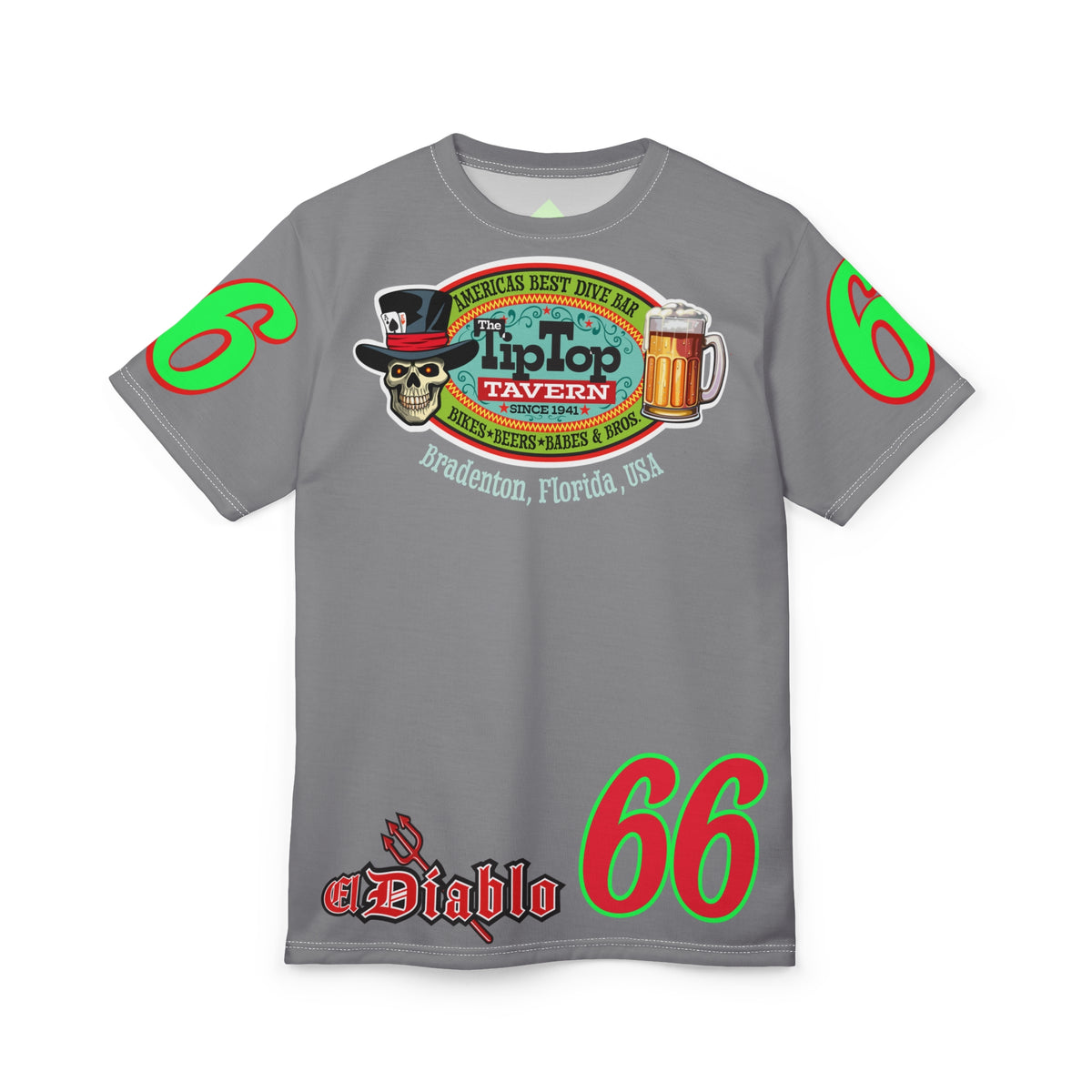 Tip Top Tavern Ace of Spades Super Tee - America's Best Dive Bar - Bikes Beers Babes & Bros.