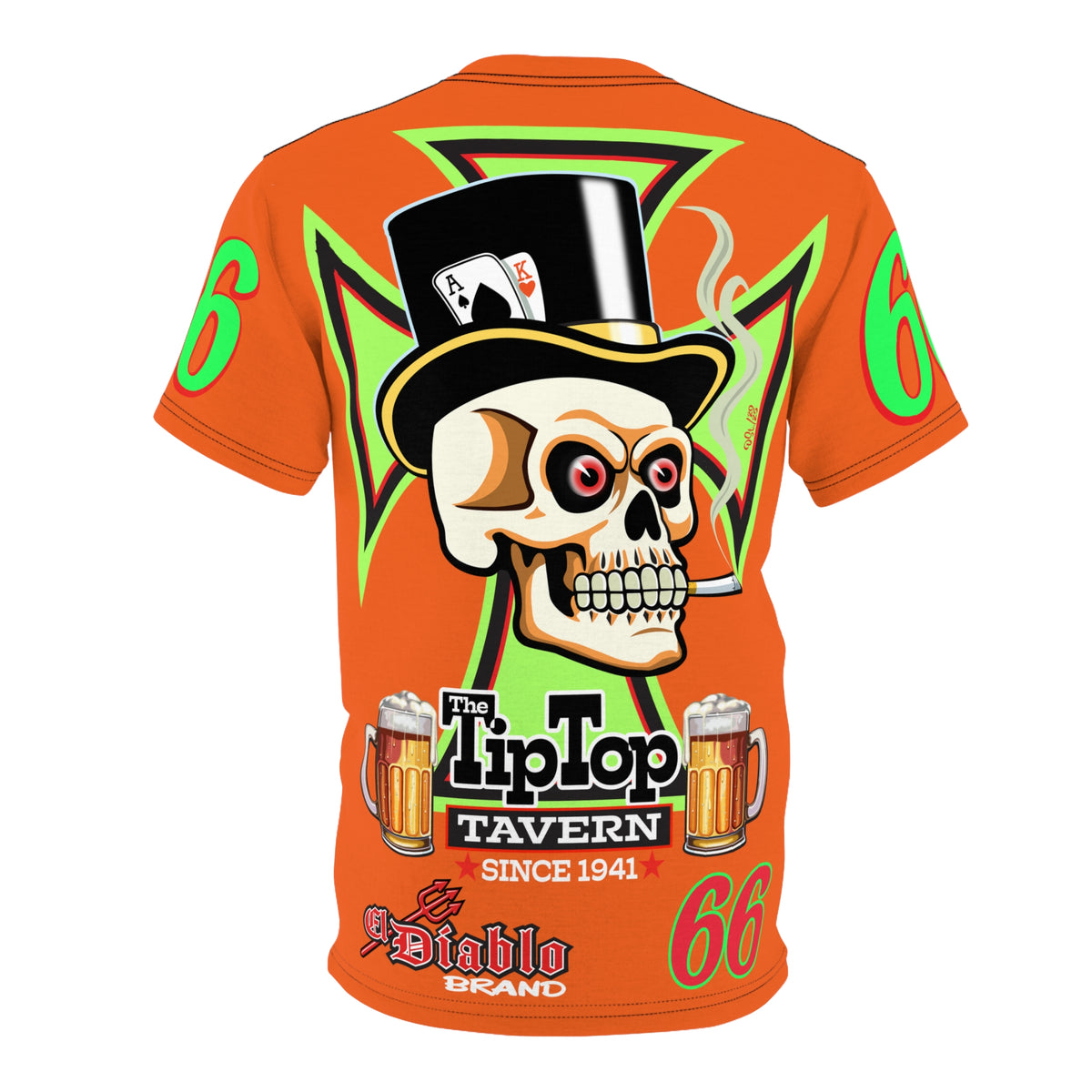 Tip Top Tavern Dive Bar Super Tee - Orange Crush - Special Edition Graphics - America's Best Dive Bar - Bikes Beers Babes & Bros. - Biker Bar Tee