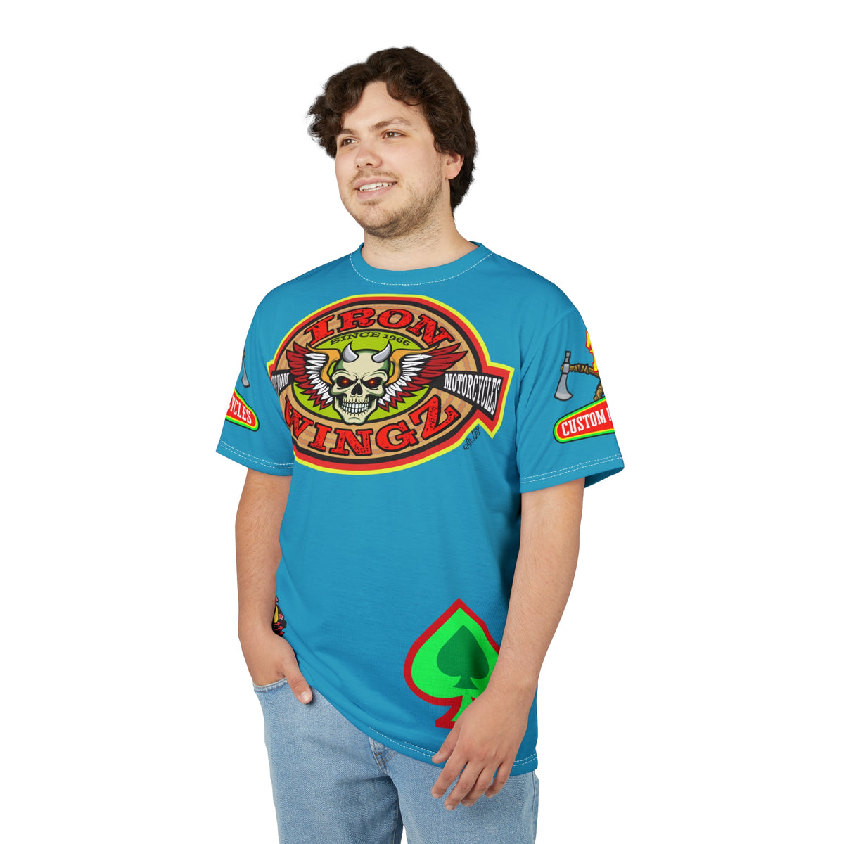 Iron WingZ Customs HiViz High Performance Motorcycle Riding Super Tee