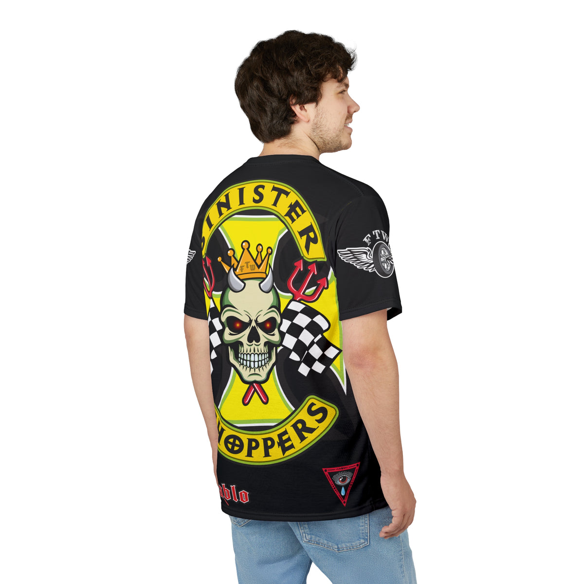 Sinister Choppers HiViz Super Tee - Custom Designed Motorcycle Riding Gear