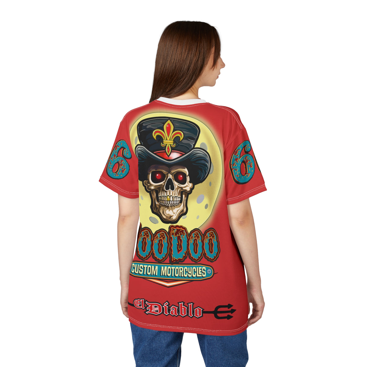 Voodoo Customs  Graphic Tee –  Edgy Style Riding Tee for Bikers