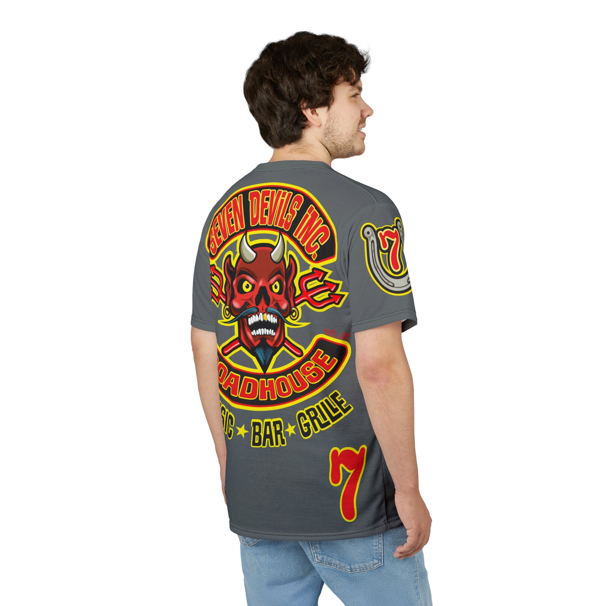 Seven Devils Inc. Roadhouse Graphic Tee - Motorcycle Custom Riding Super Tee