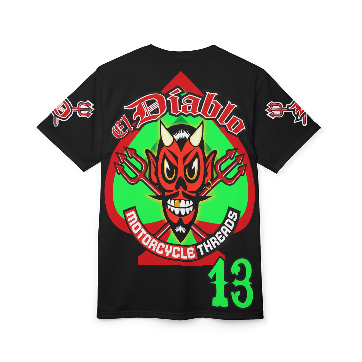 El Diablo Brand HiViz Company Super Tee, Xl Bright Graphics, Ultimate Fit & Comfort Riding Tee