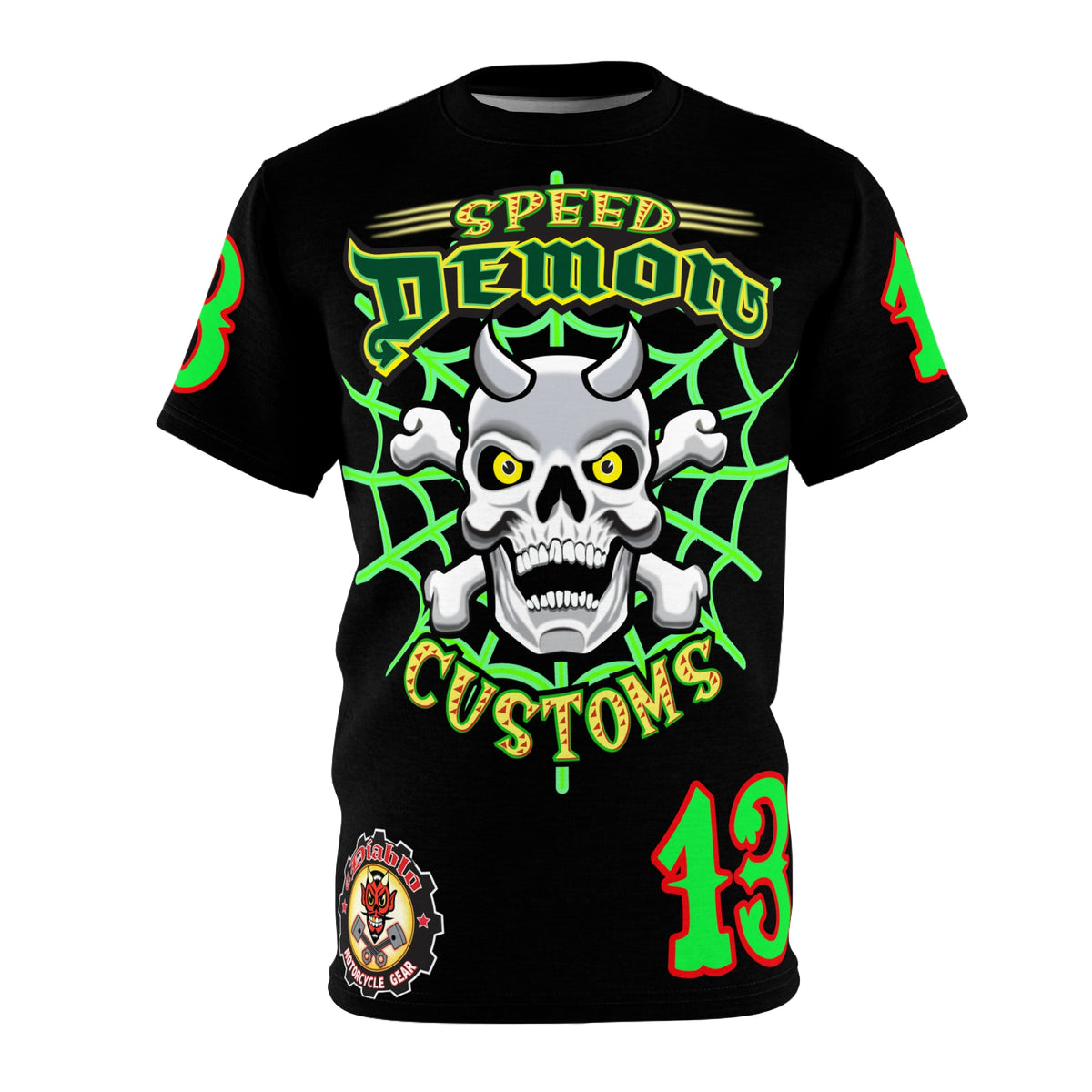 Speed Demon Special Edition HiViz Custom Made Motorcycle Riding Tee