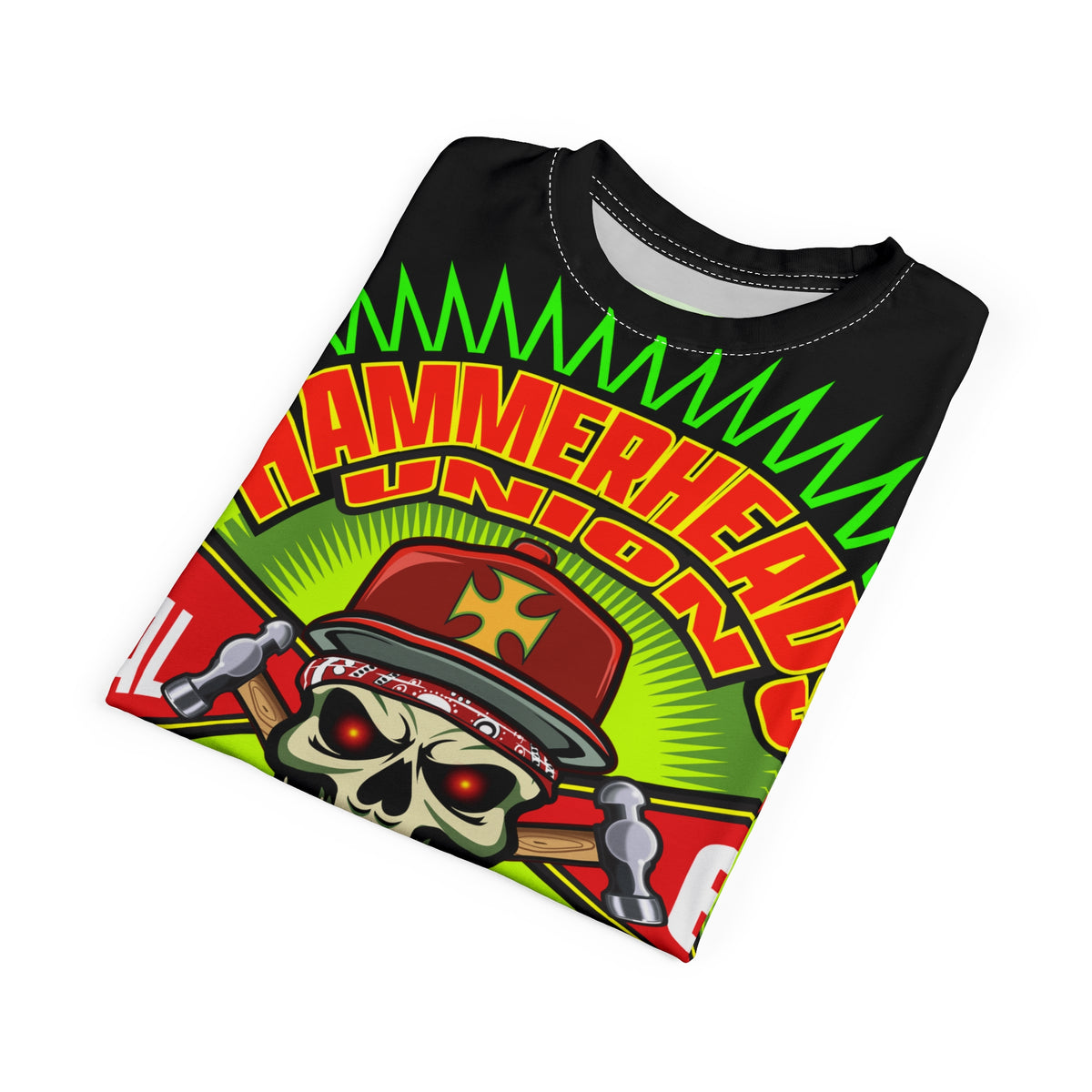 Hammerheads Union Local 13 - GIANT GRAPHICS !!!!!! SoCal 619 Special Edition - Custom HiViz Motorcycle Riding Tee Shirt _ Super Comfort and Fit
