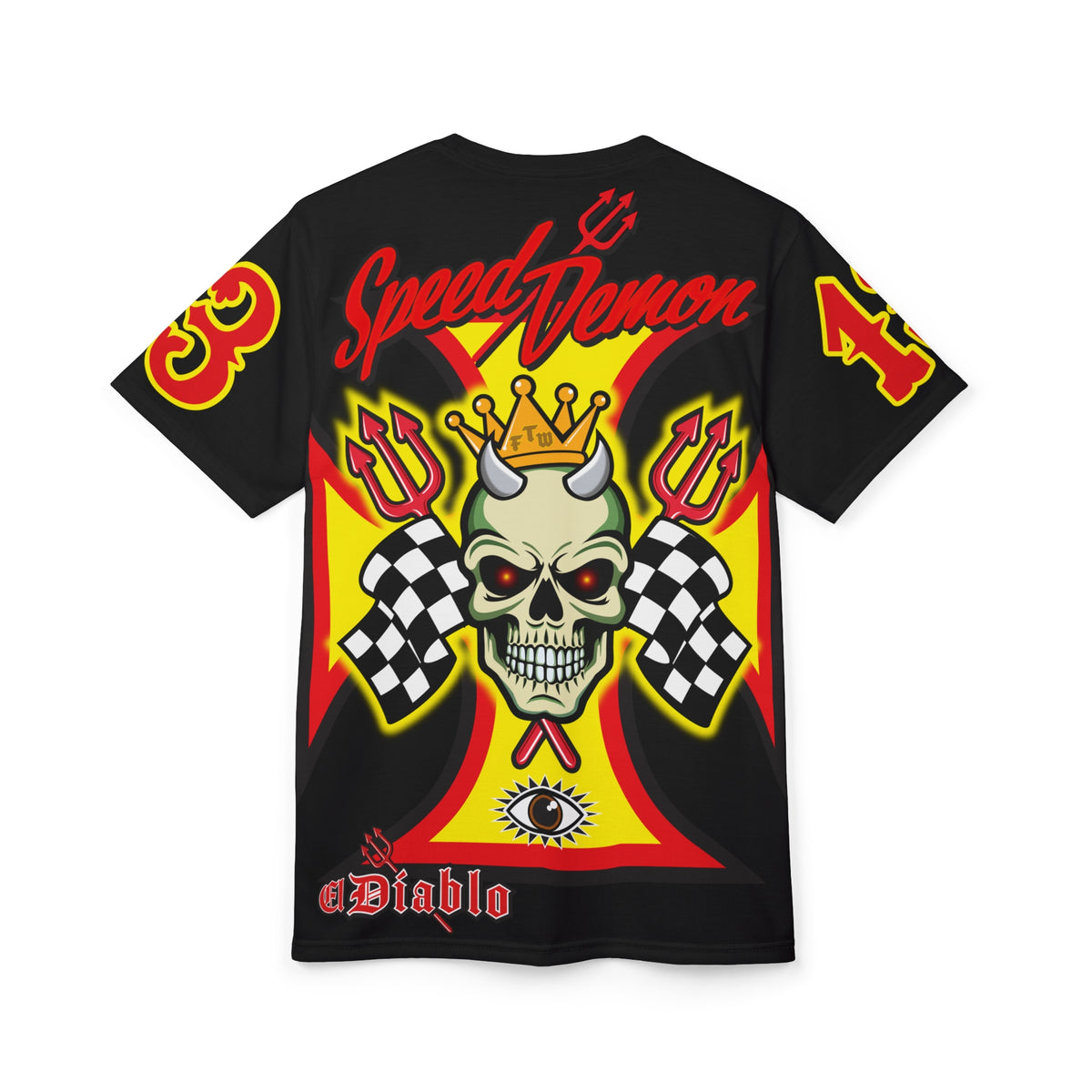 Speed Demon High Performance Unisex Super Tee - Edgy Racing Skull Design
