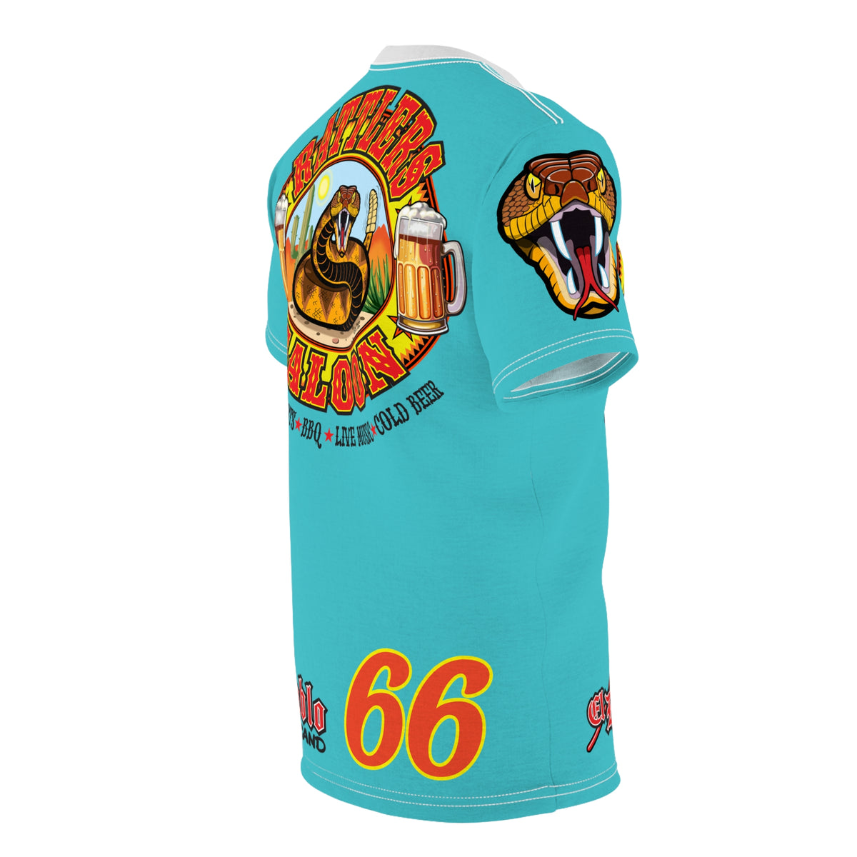 Rattlers Saloon  SUPER TEE — Vintage Biker 66 Graphic Shirt