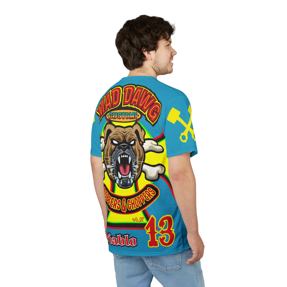 Mad Dawg Customs HiViz, High Performance Super Tee - Mad Dawgs & Bad Dawgs must have Riding Super Tee