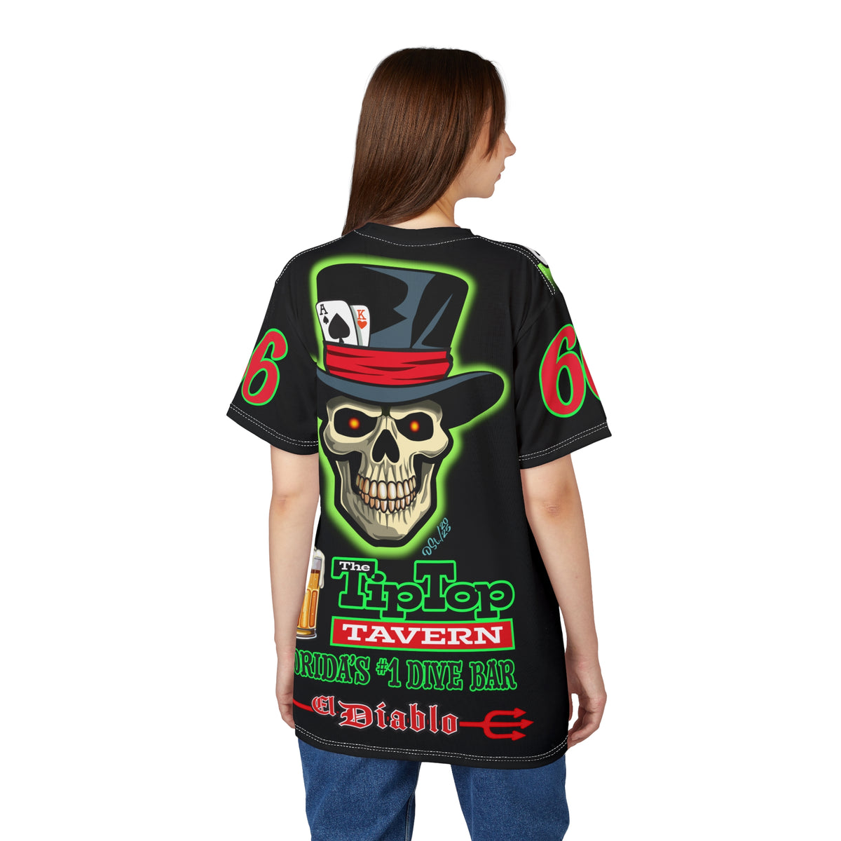 SRT Tip Top Tavern Dive Bar Super Riding Tee (*Limited Edition) - Florida's Best Dive Bar, Bikes Beers Babes & Bros. - Honouring Biker Bar Tee