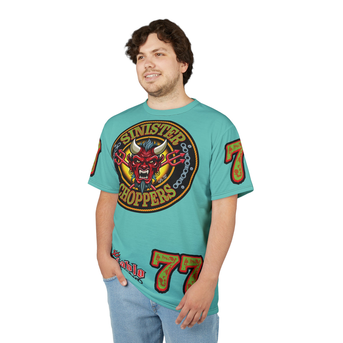Sinister Choppers BLACKHAWK MIAMI SPECIAL SUPER T— Ride Cool, Look Cool in our Best Super Tee
