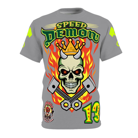 Speed Demon Hellfire HiViz Super Tee - THE Perfect Motorcycle Riding Tee - High Comfort & Perfect Fit Super Tee