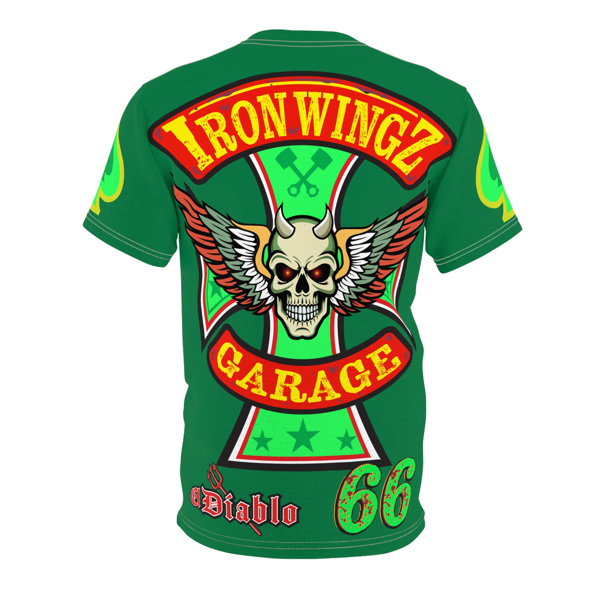 Iron Wingz Custom Motorcycle Unisex Super Tee - Bold Graphic Tee for Bikers