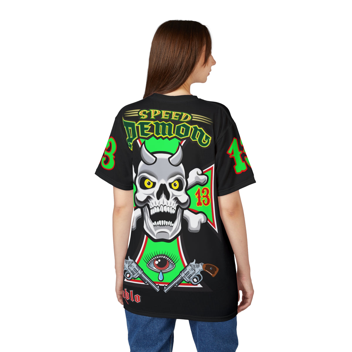 Speed Demon Special Edition HiViz Custom Made Motorcycle Riding Tee