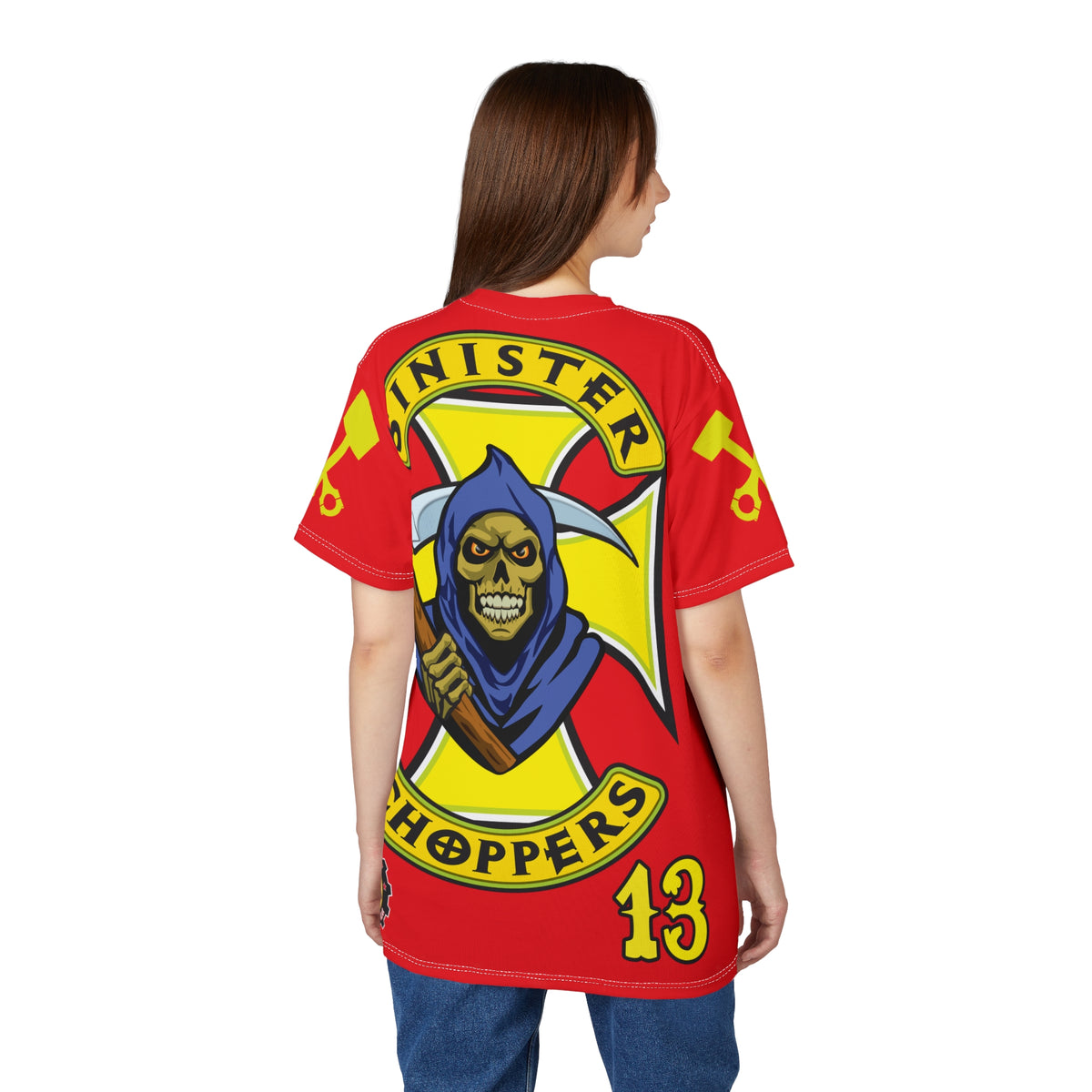 Sinister Choppers HiViz Custom Motorcycles Reaper Super Tee - High Performance Riding Wear