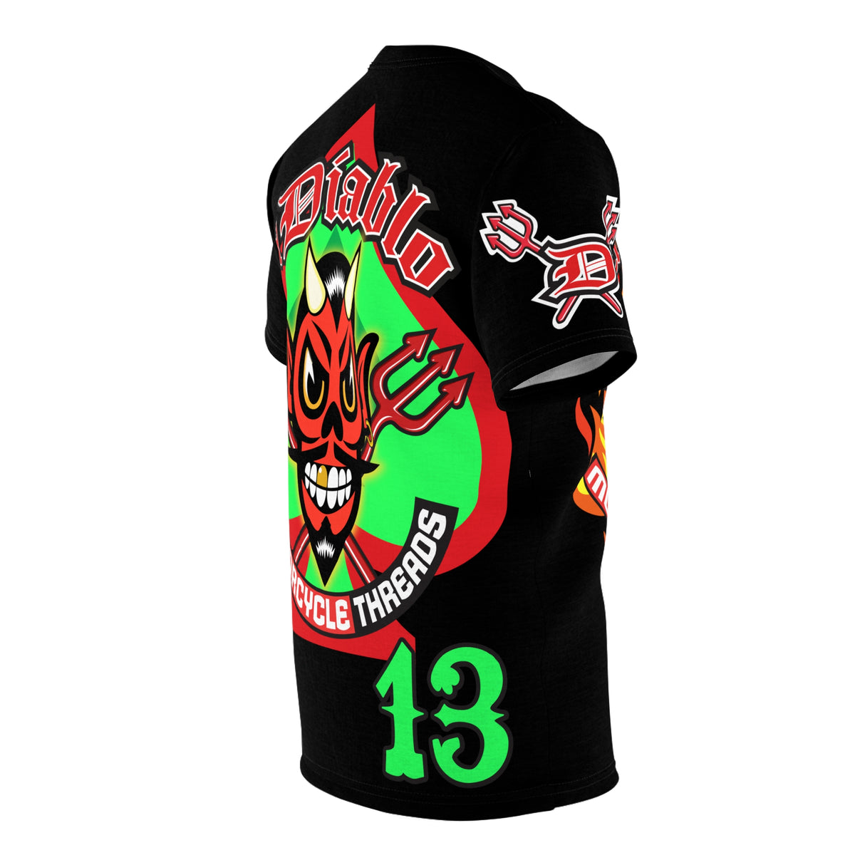 El Diablo Brand HiViz Company Super Tee, Xl Bright Graphics, Ultimate Fit & Comfort Riding Tee