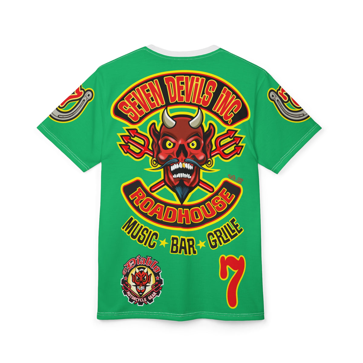 Copy of Seven Devils Inc. Roadhouse Graphic Tee - Motorcycle Custom Riding Super Tee