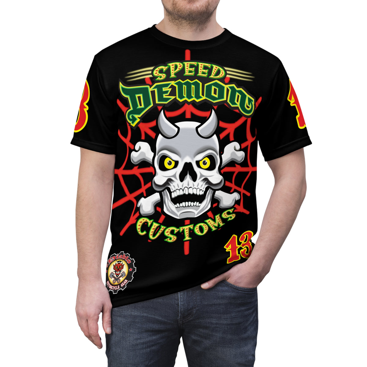 Speed Demon HiViZ Riding Super Tee - Superior Riding Comfort- The Intimidator