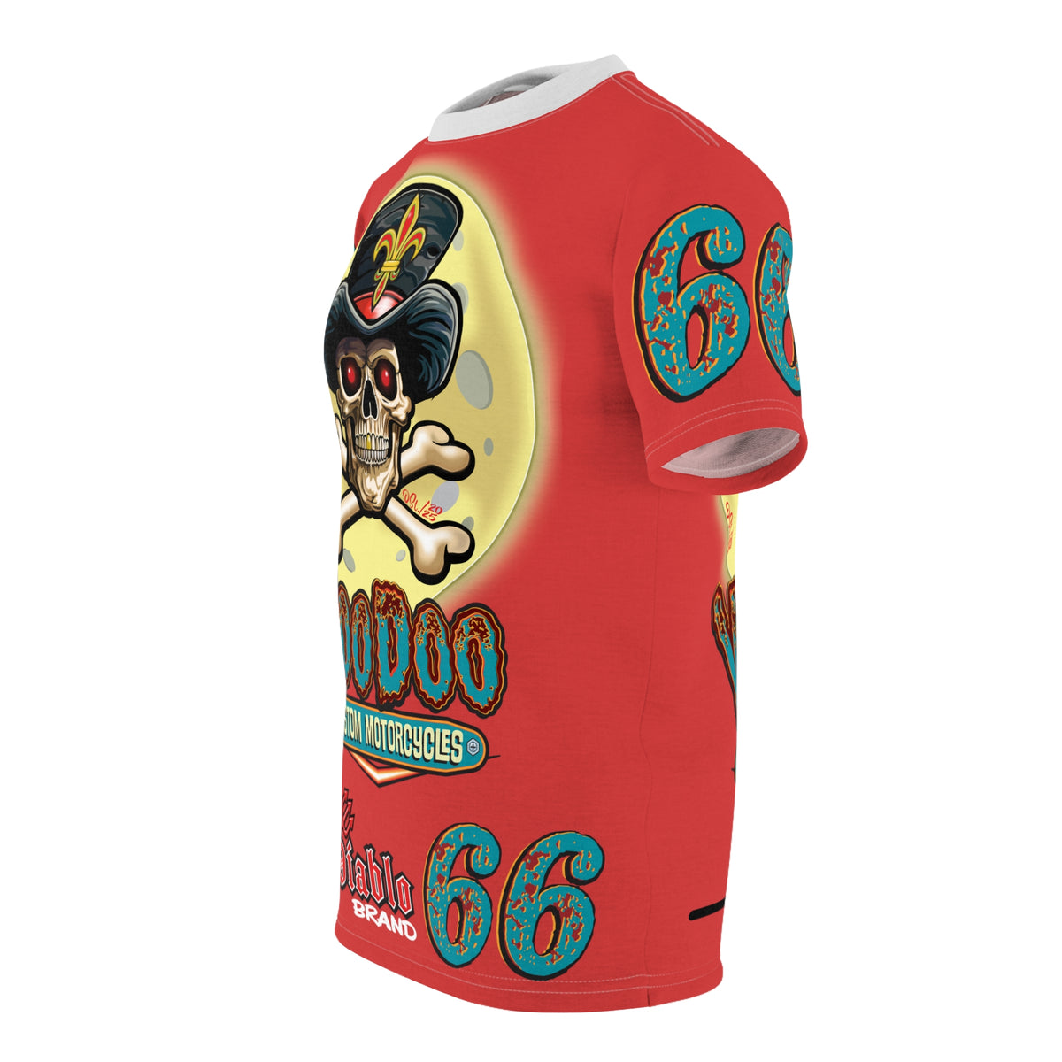 Voodoo Customs  Graphic Tee –  Edgy Style Riding Tee for Bikers