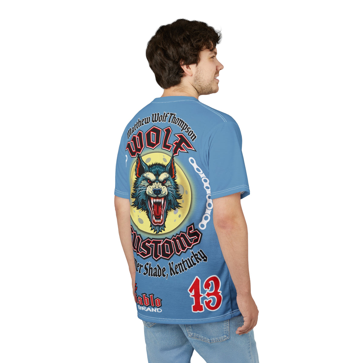 MWT Wolf Custom Motorcycles Super Tee — Viciously Cool High Performance Motorcycle Riding Shirt