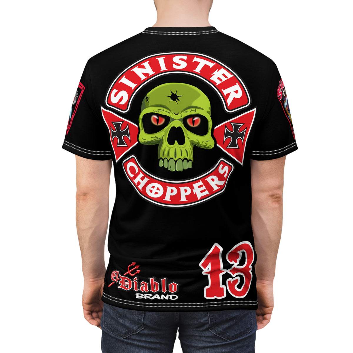 SRT Sinister Choppers  Super Tee - Clean, Beautiful, Design - Outrageous Biker Gear