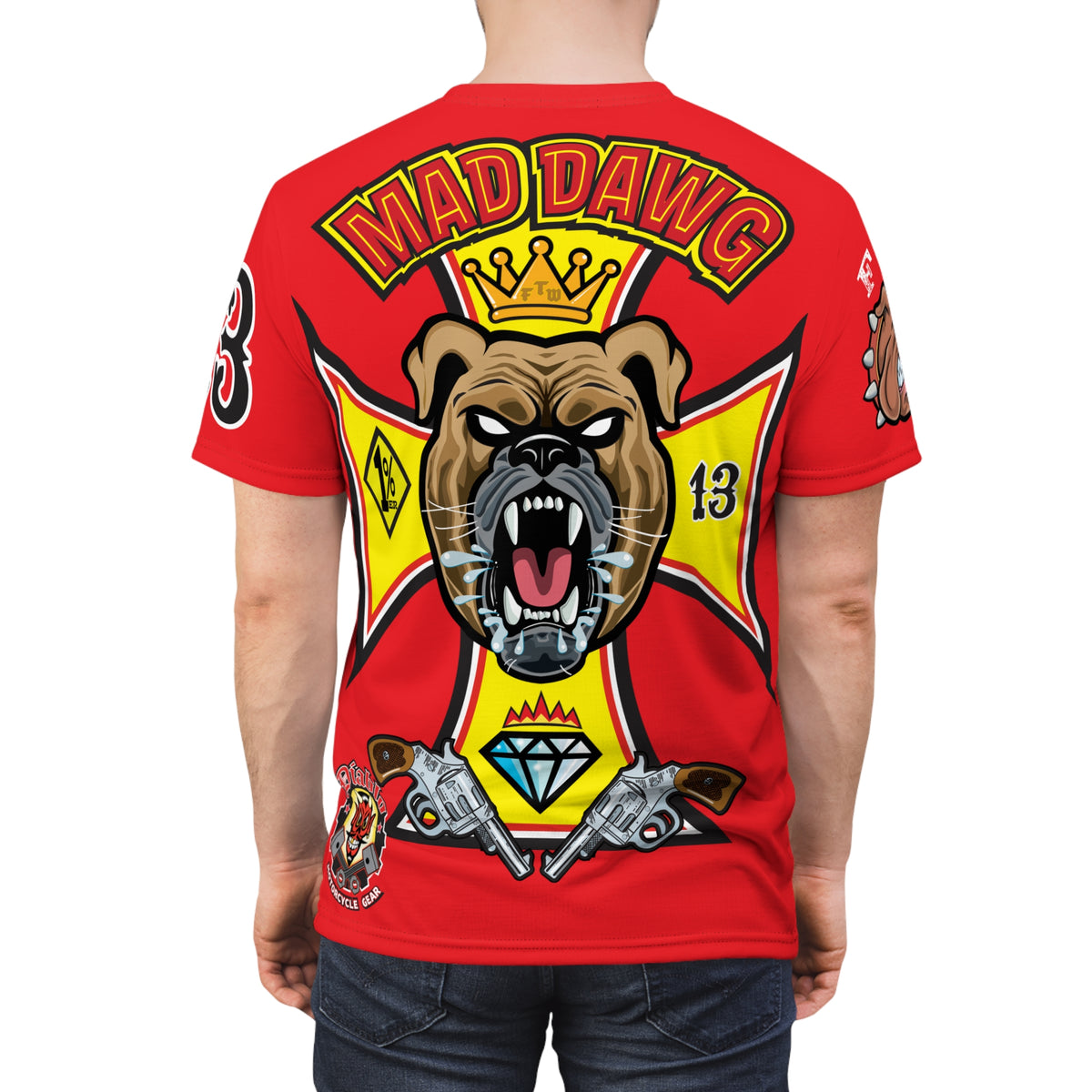 Mad Dawg Choppers & Bobbers Custom Motorcycle Super Tee