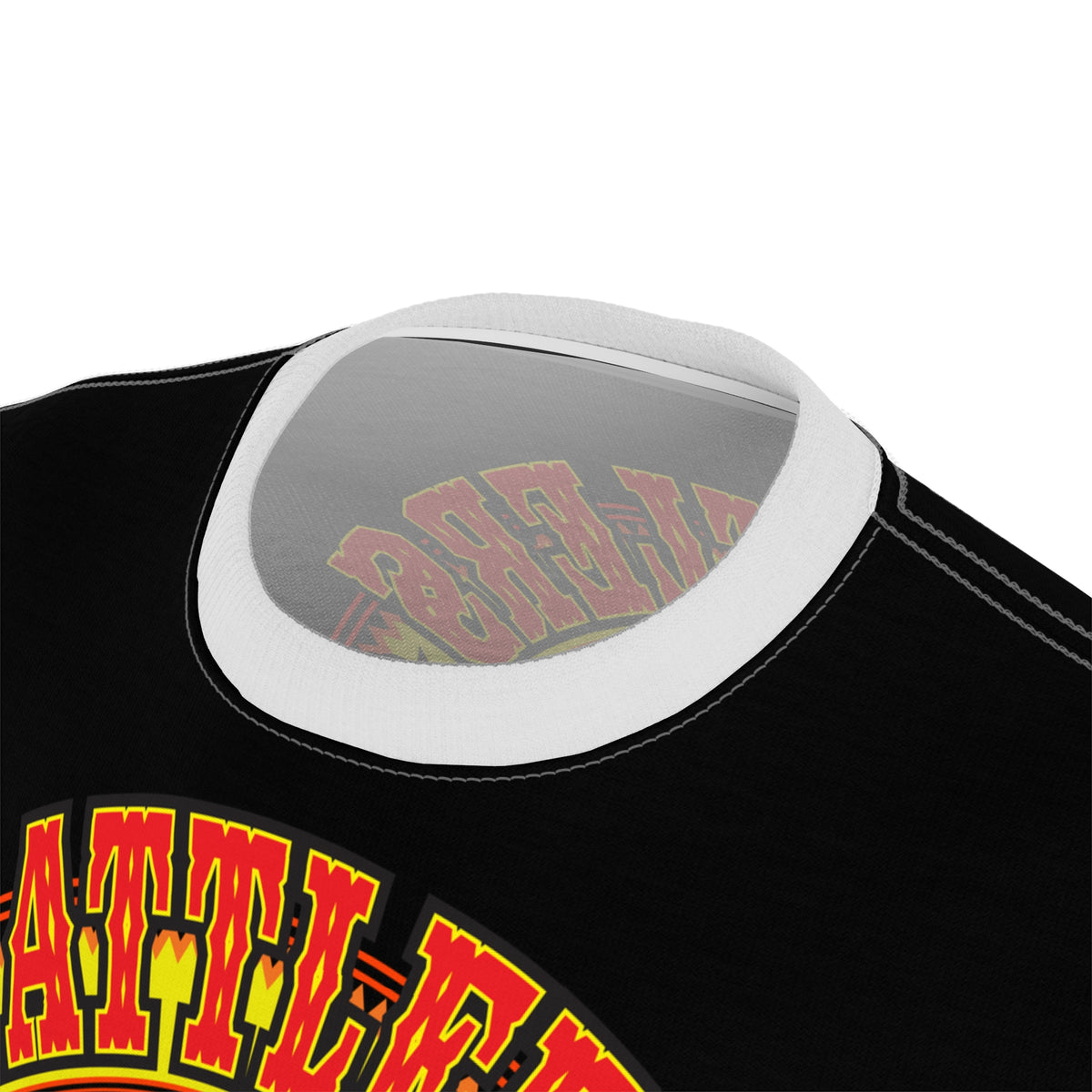 Rattlers Saloon  BADAZZ BLACK SUPER RIDING TEE — Vintage Biker LUCKY 7 Graphic Shirt