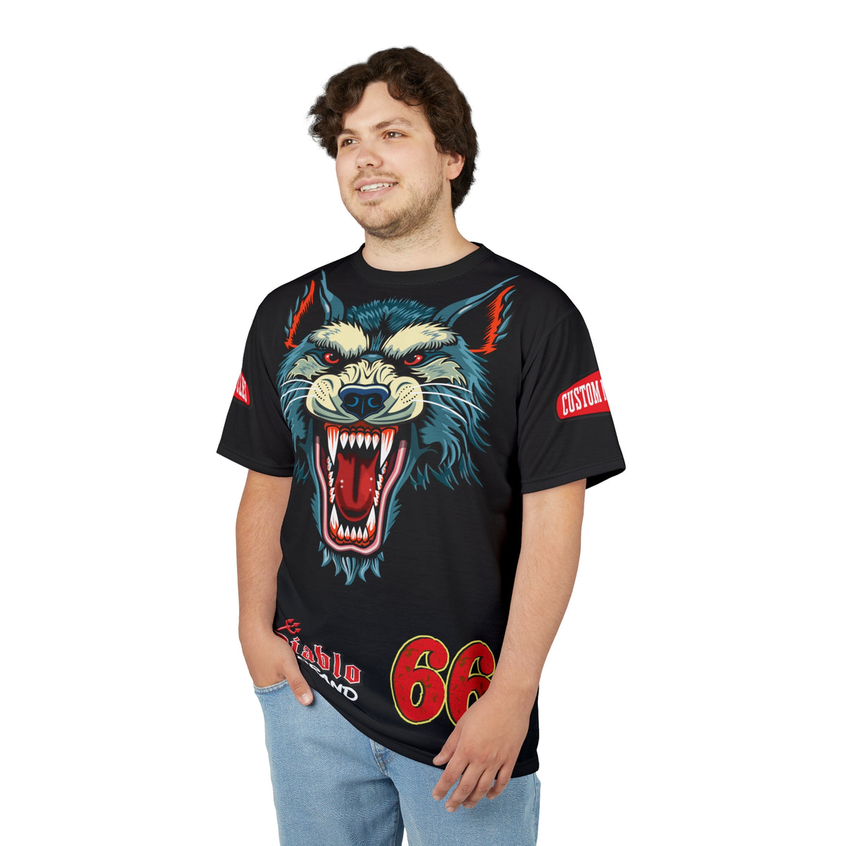 MWT Wolf Custom Motorcycles Super Tee — Viciously Cool High Performance Motorcycle Riding Shirt