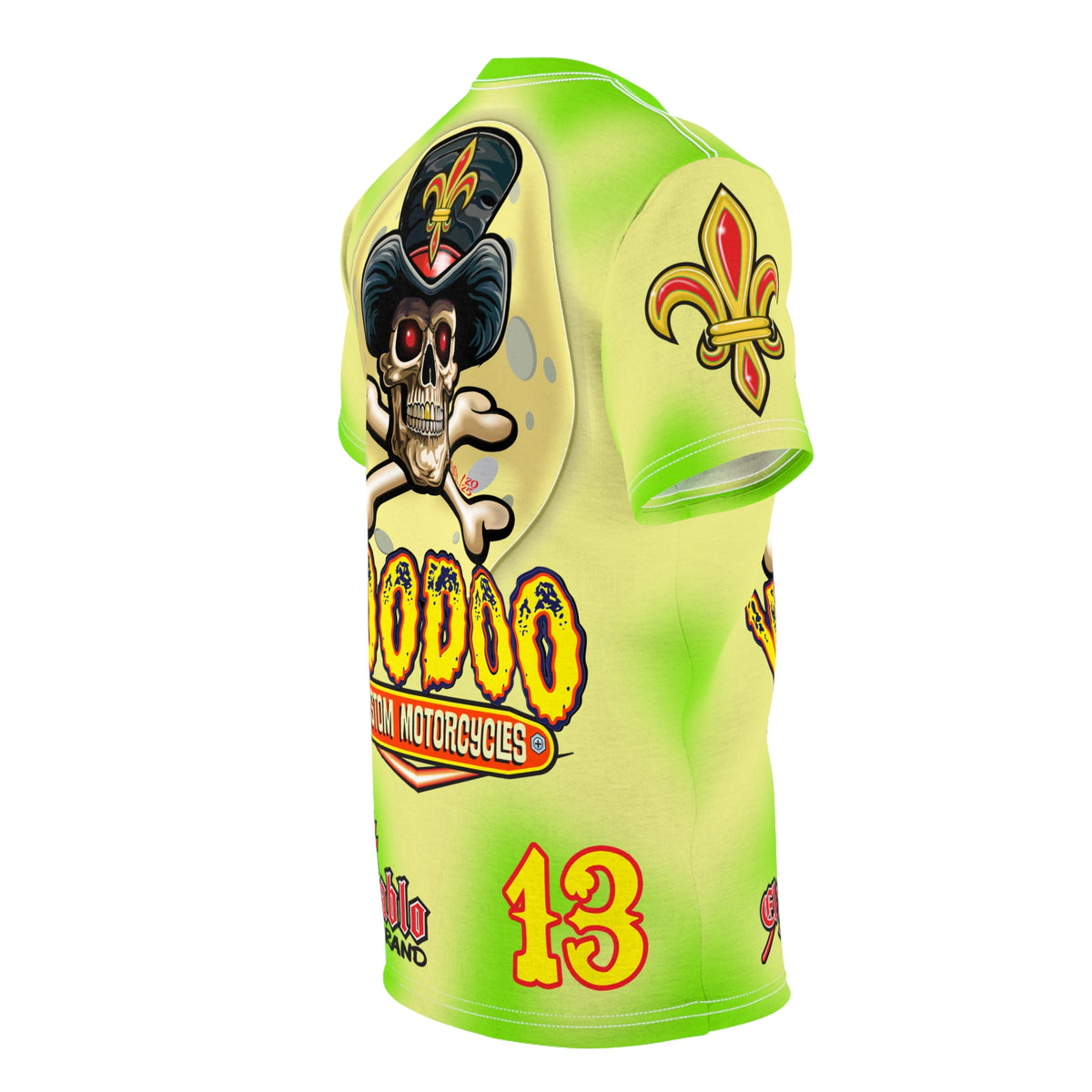 Voodoo Custom Motorcycles HIVIZ TYE DYE BLAST SUPER RIDING TEE - Look Cool, Ride Cool In our Finest Biker Riding Tee
