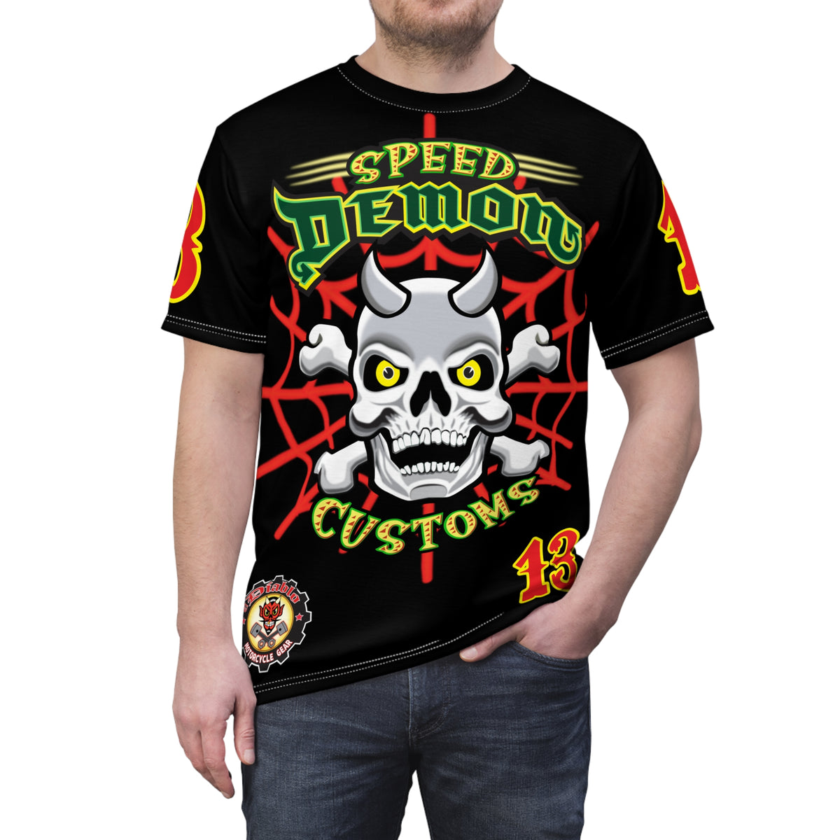 Speed Demon HiViZ Riding Super Tee - Superior Riding Comfort- The Intimidator