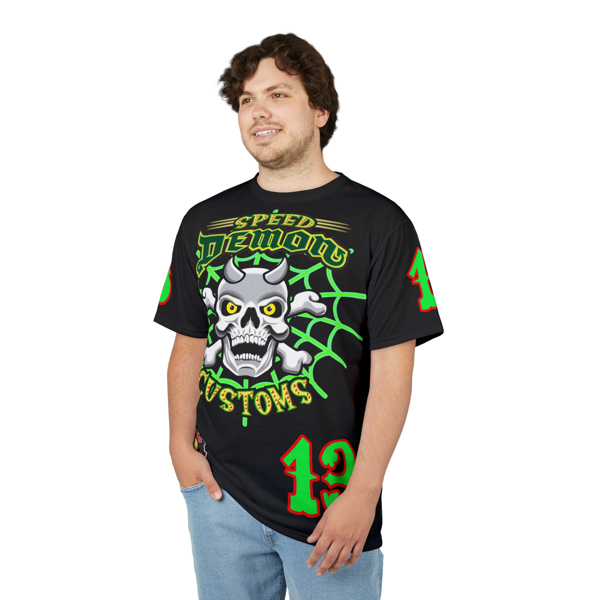 Speed Demon Special Edition HiViz Custom Made Motorcycle Riding Tee