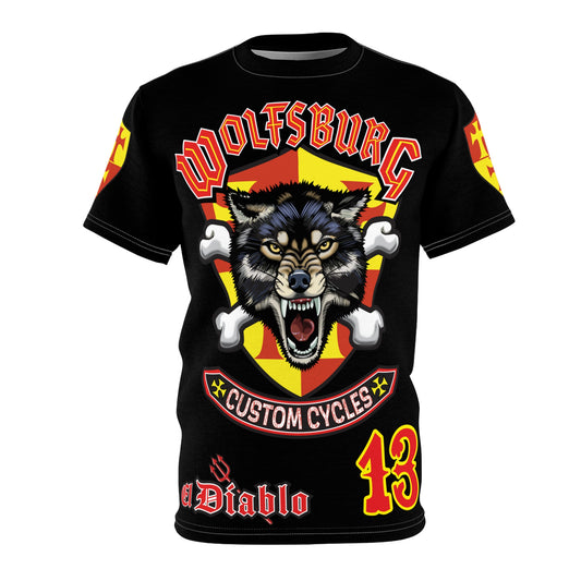 Wolfsburg Custom Cycles HiViz High Comfort Motorcycle Riders Super Tee