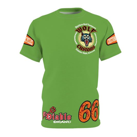 SRT MWT Wolf Custom Motorcycles Super Riding Tee - Viciously Cool High Performance Motorcycle Riding Shirt