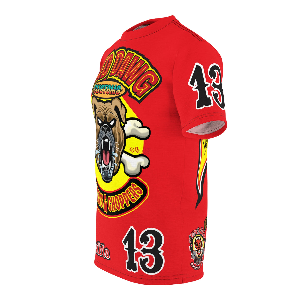 Mad Dawg Choppers & Bobbers Custom Motorcycle Super Tee