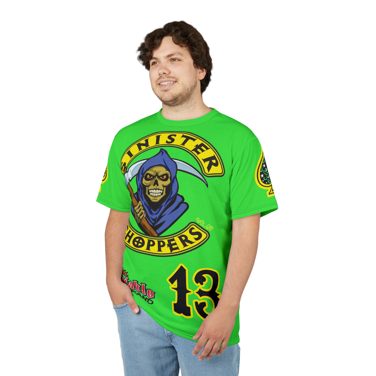 VERY SPECIAL  Sinister Choppers Custom Motorcycles - Custom  HiViZ LUMINA  Super Riding Tee - High Performance Riding Wear