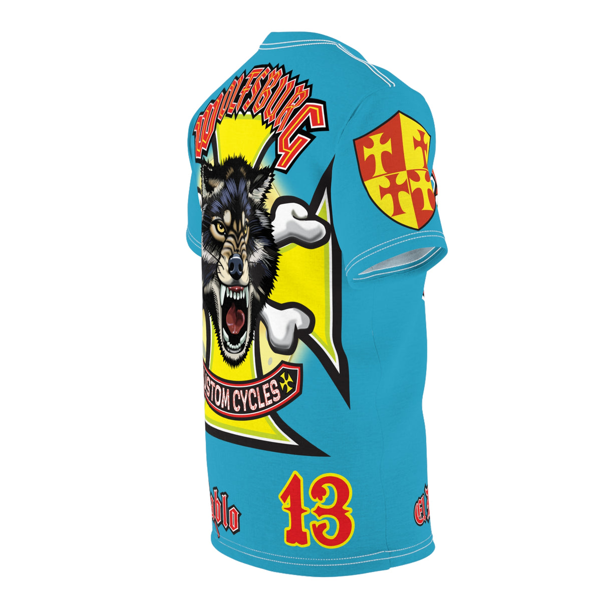 Wolfsburg Custom Cycles HiViz High Comfort Motorcycle Riders Super Tee